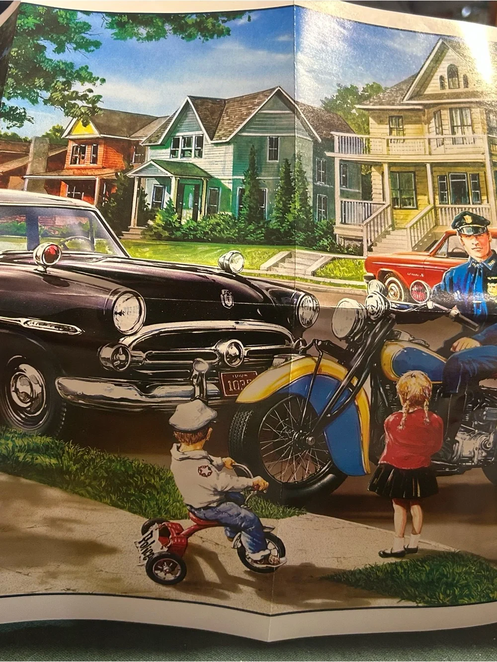 LN. 1000 piece Master Pieces “Hometown Heroes Neighborhood Patrol” Puzzle.